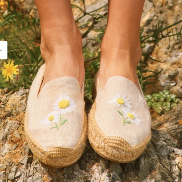 Soludos Embroidered Espadrilles Light Blue – Women’s 8–8.5 - Picture 4 of 6